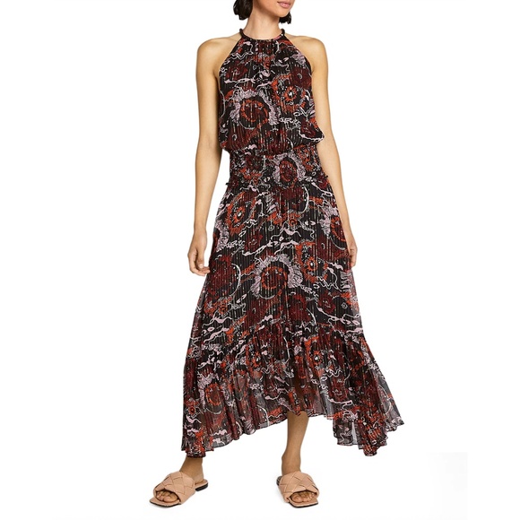 A.L.C. Bardot Printed Maxi Dress - Size 14, NWT ($595 Retail) - Picture 1 of 3